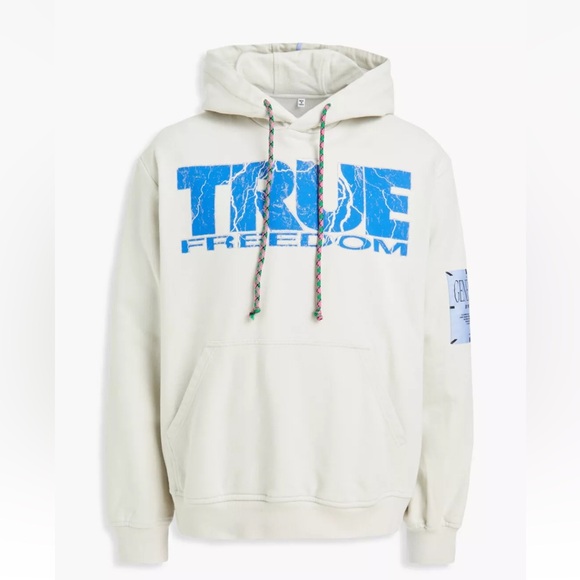 NEW MCQ Alexander McQueen Sweatshirt Size XS True Freedom with art on back - Picture 1 of 4